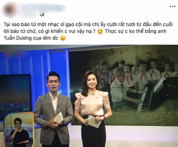 MC Mai Ngọc bị dân mạng chỉ trích vì biểu cảm tươi cười khi báo tin cố nhạc sĩ Phong Nhã qua đời trên sóng truyền hình - Ảnh 2.