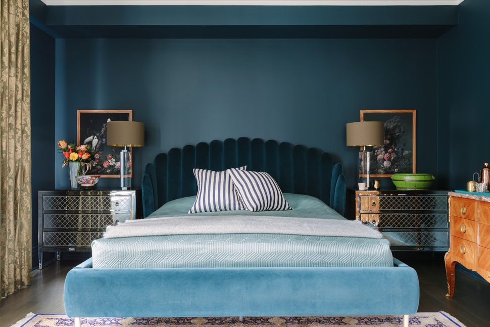 Sức lôi cuốn khó lòng chối từ những căn phòng ngủ mang sắc xanh biển cả - Ảnh 6.