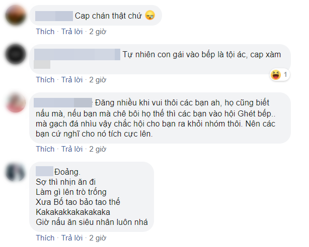 Trùm khăn tắm kín người để rán mỡ cho đỡ bắn còn tự hào khoe &quot;con gái vào bếp là tội ác&quot;, cô gái bị cư dân mạng xúm vào quăng gạch tới tấp - Ảnh 4.