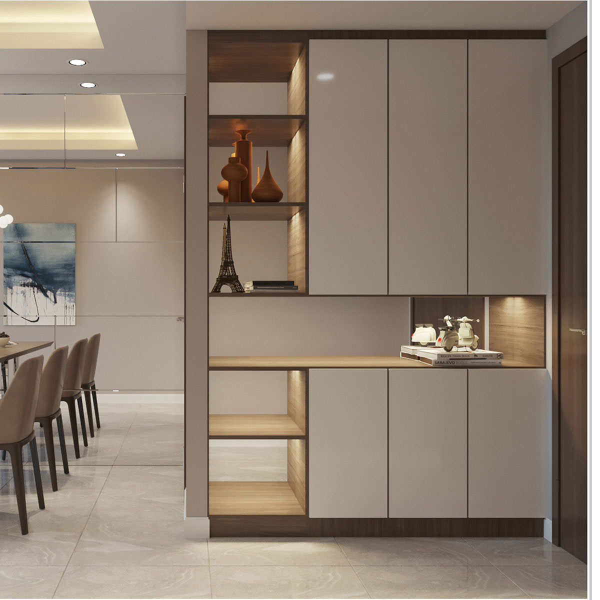 Tư vấn thiết kế nội thất căn hộ chung cư bị xuống cấp có diện tích 104m² với chi phí 210 triệu - Ảnh 3.