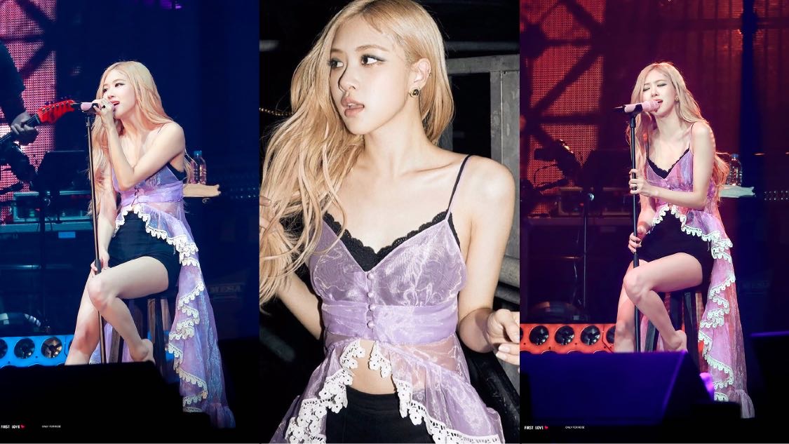 Rosé có body chuẩn như tượng tạc, bao sao stylist chẳng ngại cho cô &quot;hở bạo&quot; hơn hẳn Taeyeon và Chorong khi đụng đầm khó nhằn - Ảnh 2.