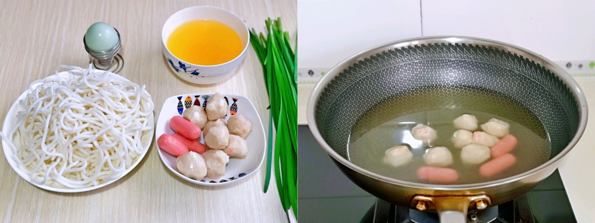 Bún chả viên siêu tốc cho bữa sáng - Ảnh 1.