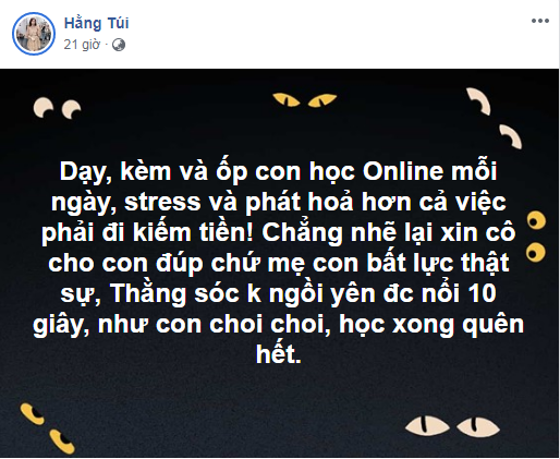 Quá stress vì kèm con học online, Hằng Túi đau đầu nghĩ đến giải pháp xấu nhất cho cu Sóc nhưng ai nấy nghe xong đều phì cười - Ảnh 3.