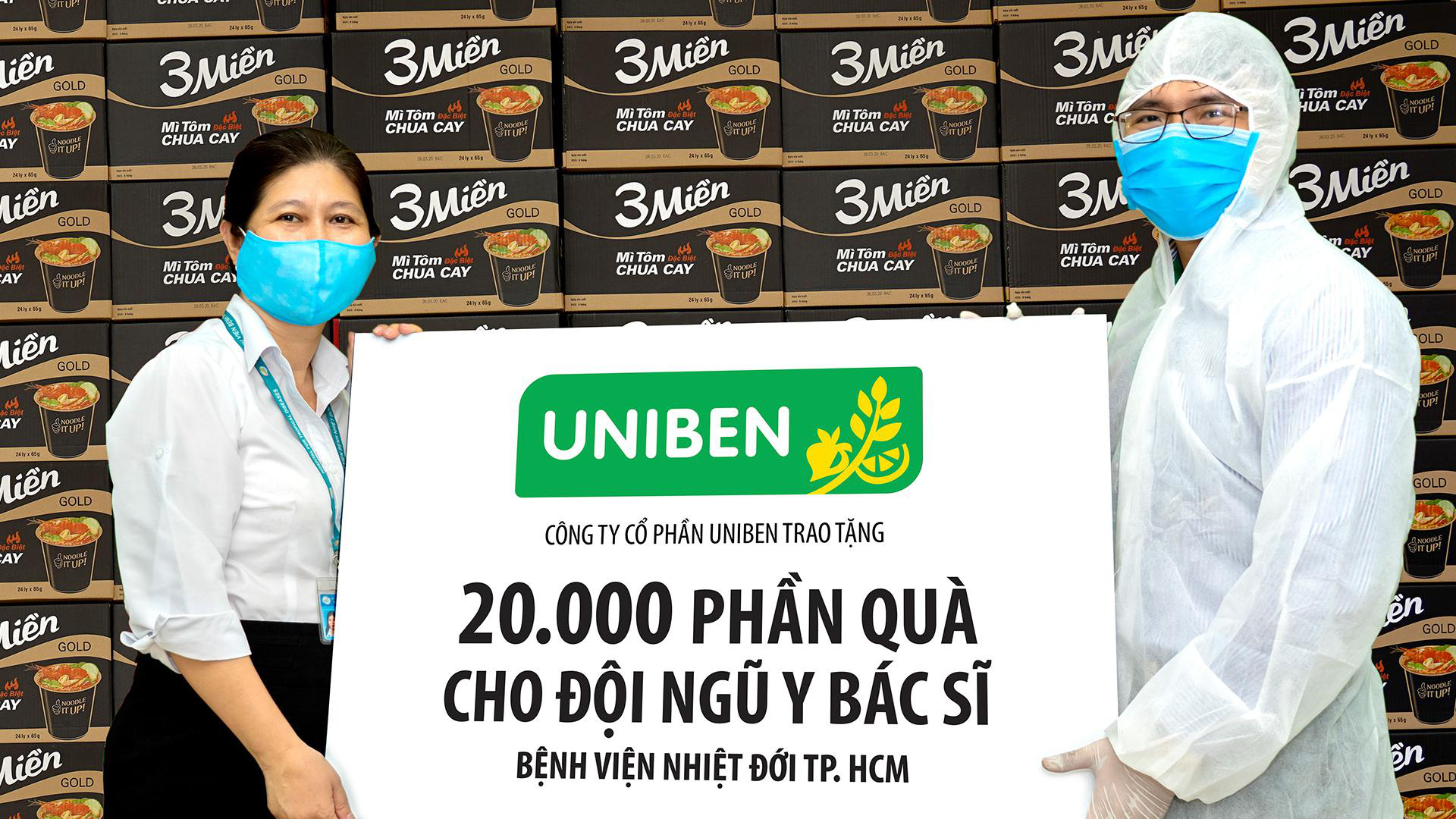 Uniben trao tặng 150.000 phần quà cho đội ngũ Y Bác sĩ bệnh viện tuyến đầu - Ảnh 2.