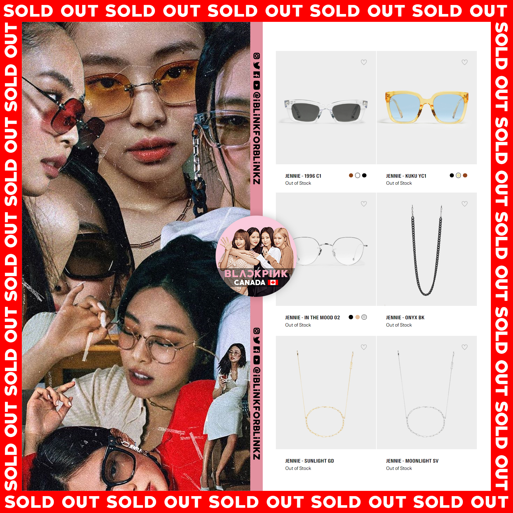 Hãng kính &quot;choáng váng&quot; vì Jennie: Hàng vừa mở bán đã đánh sập web hãng, thiết kế sold out chỉ trong 1 nốt nhạc - Ảnh 3.