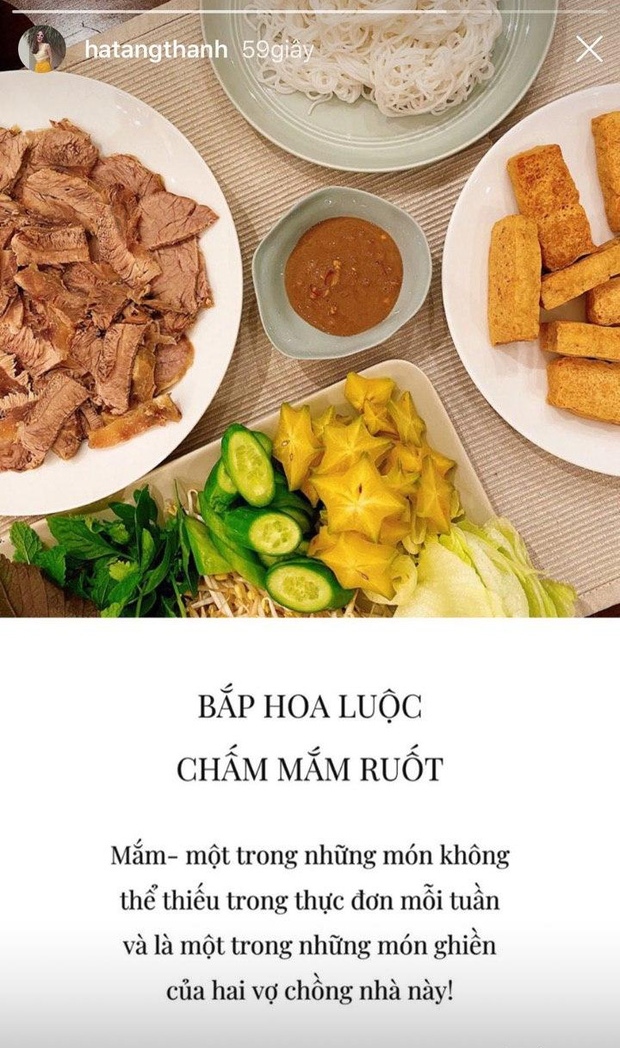 Bộ sưu tập cơm nhà mùa dịch của Tăng Thanh Hà: Món Tây hay món ta đều xuất sắc nhưng không ngờ vợ chồng ngọc nữ lại thích nhất món dân dã này - Ảnh 9.