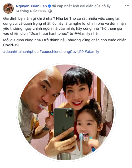 Gia đình sao Việt đang rần rần hưởng ứng chiến dịch “Doanh trại Hạnh Phúc": Từ nhà siêu mẫu Xuân Lan, nhà Cam Cam đến loạt nghệ sĩ quyết tâm cùng nhau chống dịch thành công - Ảnh 4. Gia đình sao Việt đang rần rần hưởng ứng chiến dịch “Doanh trại Hạnh Phúc": Từ nhà siêu mẫu Xuân Lan, nhà Cam Cam đến loạt nghệ sĩ quyết tâm cùng nhau chống dịch thành công - Ảnh 4.