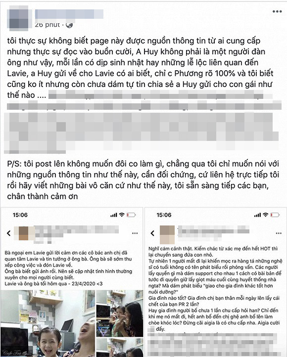 Quản lý cũ của cố nghệ sĩ Mai Phương bức xúc trước thông tin trong 6 năm Phùng Ngọc Huy chỉ chu cấp cho bé Lavie 12 - 13 triệu đồng - Ảnh 1.