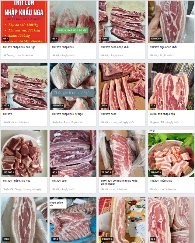 Thịt lợn nhập khẩu bán đầy trên chợ mạng, bất ngờ khi so sánh giá bán ngoài siêu thị vì sự chênh lệch lớn - Ảnh 2.