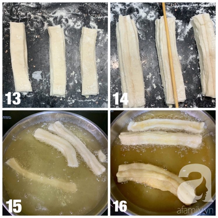 Những chiếc quẩy giòn thơm, rỗng ruột, không bột nở, không bột khai được làm từ bột bánh pizza - Ảnh 5. Những chiếc quẩy giòn thơm, rỗng ruột, không bột nở, không bột khai được làm từ bột bánh pizza - Ảnh 5.