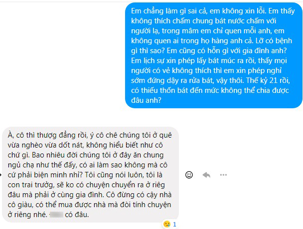 Về ra mắt cô gái xin bát nước chấm riêng liền bị cả nhà người yêu dè bỉu, còn bạn trai thì mắng xơi xơi: 