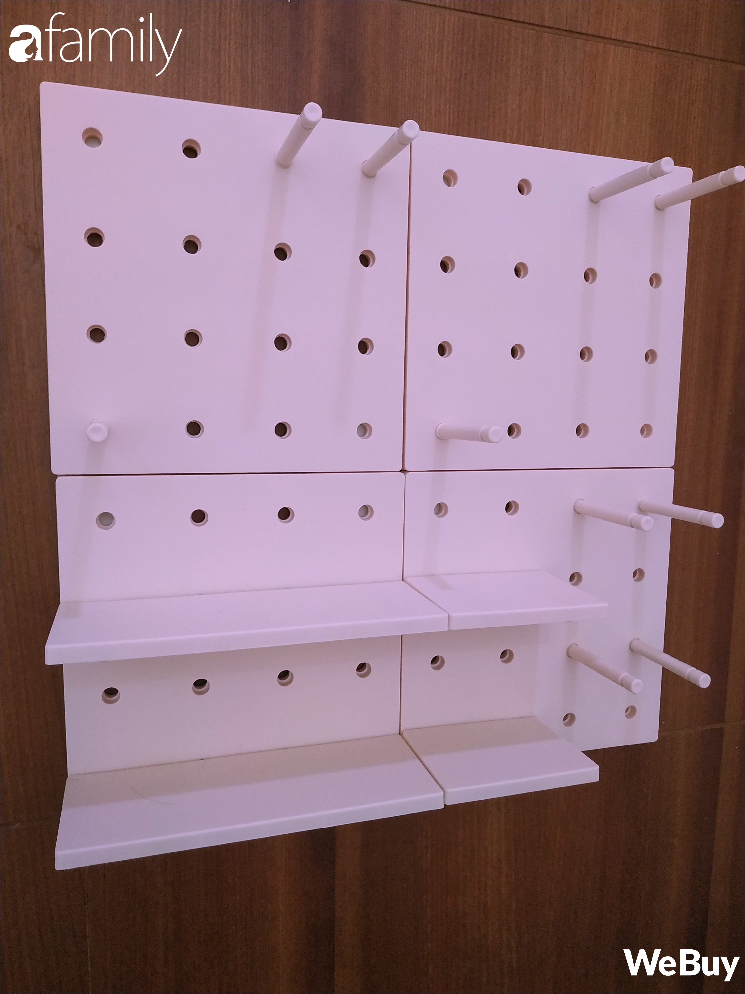 Review kệ treo tường Pegboard đang gây sốt: lắp nhanh trong 1 nốt nhạc, biến căn phòng thành style Hàn Quốc cực xinh - Ảnh 5.