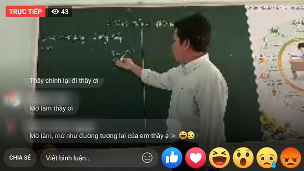 Wifi chập chờn nhưng thầy giáo vẫn hăng say dạy học online, nữ sinh liều mình &quot;nhắc nhẹ&quot; 1 câu, ai ngờ lại gây bão cộng đồng mạng - Ảnh 2.