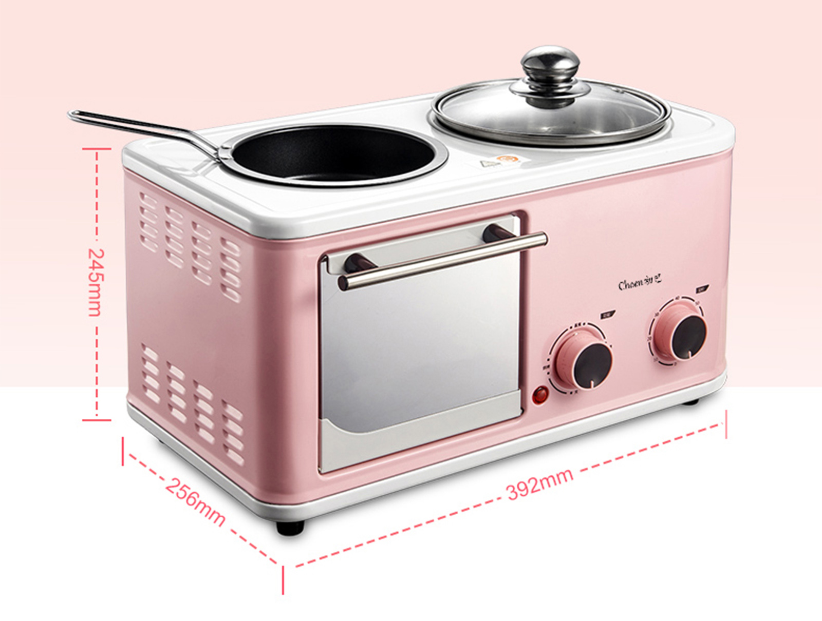 Hội chị em độc thân sẽ ngã gục và chăm chỉ nấu nướng mỗi ngày nhờ lò nướng mini đa năng hồng phấn siêu dễ thương với giá 137.000 đồng - Ảnh 7.