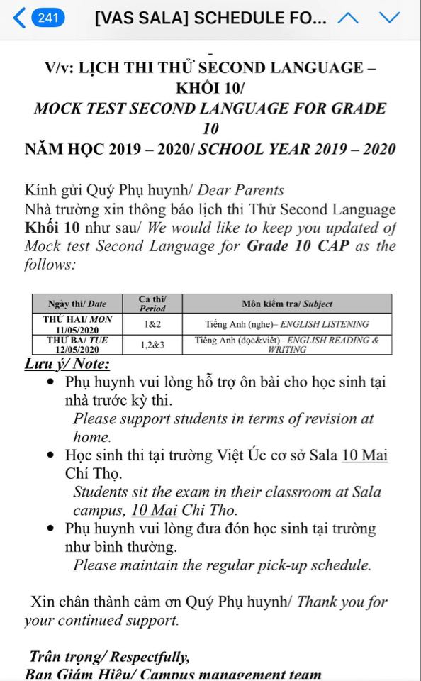 Phụ huynh bức xúc tố trường Quốc tế Việt Úc &quot;ép&quot; con học 10 tiết/ngày, nghỉ giải lao có 15 phút: &quot;Chuyển nhà để con học trường không áp lực, ai ngờ...&quot; - Ảnh 2.