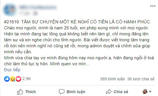 Đổ lỗi cho tiền bạc là nguyên nhân khiến vợ bội bạc, anh chồng bị dân mạng chỉ ra sai lầm nguy hiểm này trong hôn nhân! - Ảnh 1.