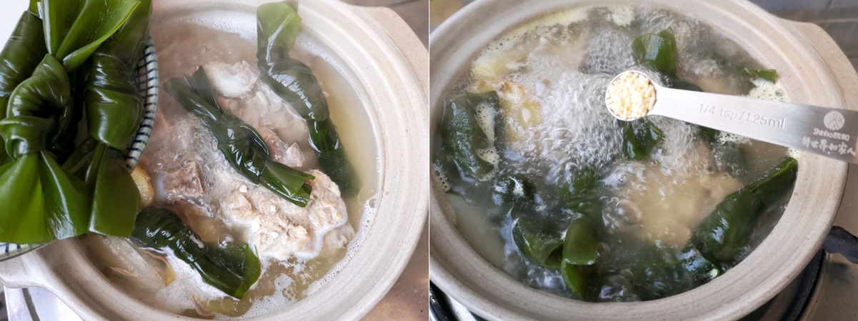 Mùa hè, học người Hàn cách nấu món canh xương mát lành thơm ngọt - Ảnh 3.
