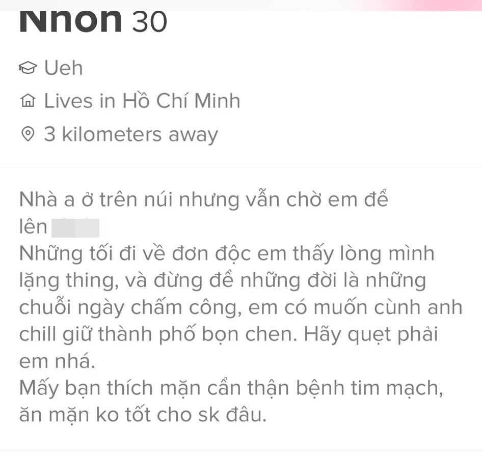 Quả không hổ danh ứng dụng hẹn hò hot nhất thị trường, Tinder có những tài khoản chỉ cần nhìn bio thôi cũng thấy “đứng hình” vì thú vị - Ảnh 3.