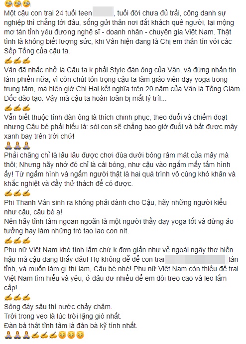 Phi Thanh Vân bị thầy giáo yoga gạ tình nhưng bất ngờ nhất là cách cô &quot;dằn mặt&quot; đối phương - Ảnh 3.