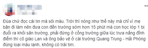 Vụ học sinh đi học sớm bị đứng ngoài cổng trường: Xin đừng đổ hết tội cho cô giáo - Ảnh 2.