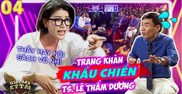 Bị Trang Trần vỗ mặt liên tục, TS. Lê Thẩm Dương cảm thấy sợ còn Quyền Linh không dám nói bậy sợ bị chửi  - Ảnh 2.