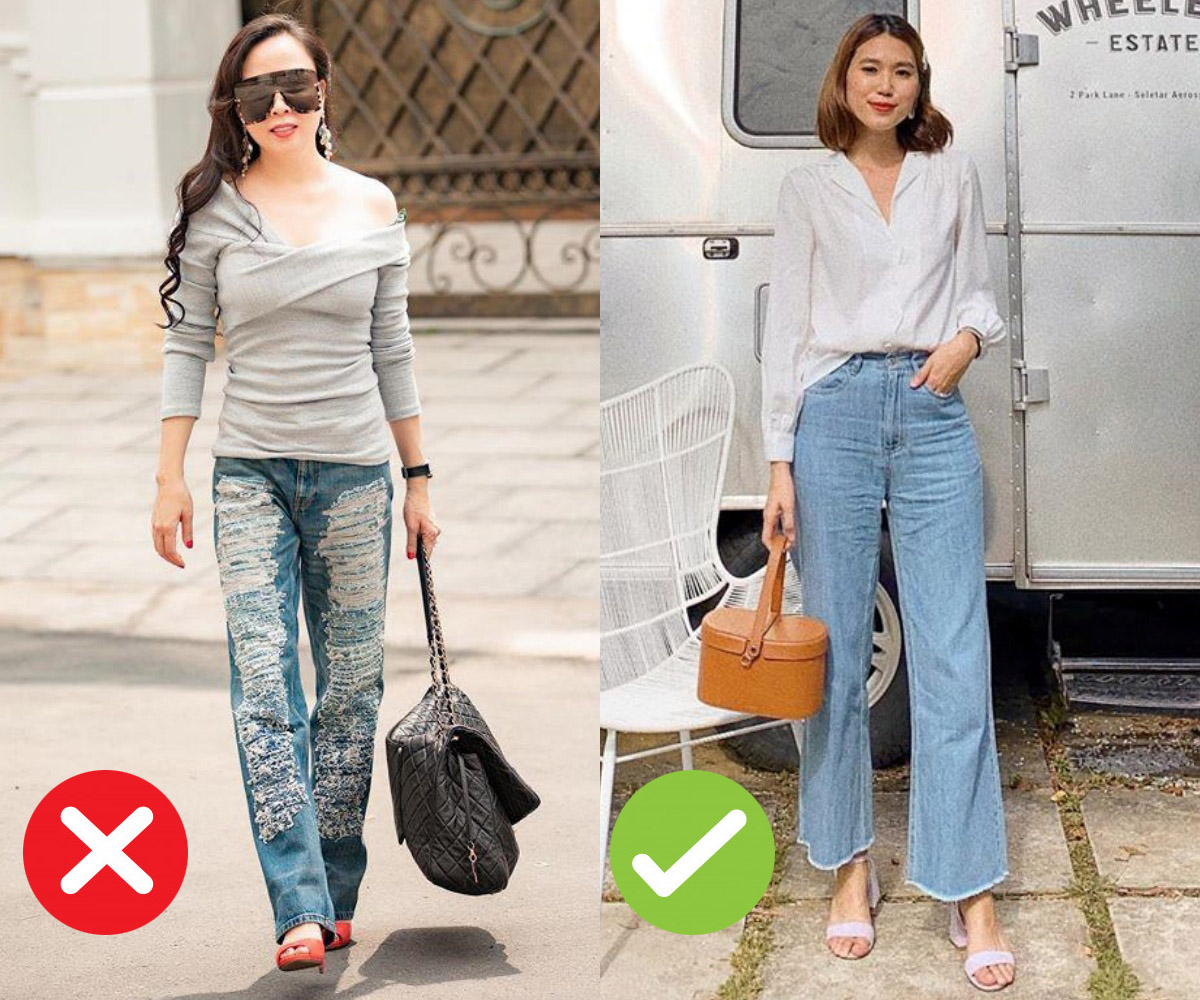 Mắc 4 sai lầm này khi diện quần jeans, các chị em đã tự đưa tên mình vào &quot;top mặc xấu chốn công sở&quot; - Ảnh 1.