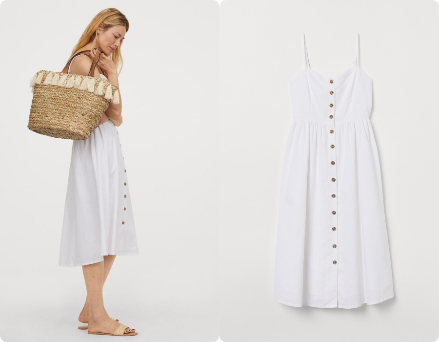 Mẫu váy trắng của Zara đang hot quá bao cô nàng diện bao nhãn hàng tung  ra thiết kế ăn theo