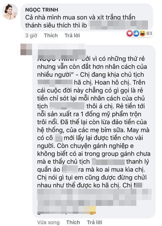 Sau Võ Hoàng Yến, tới lượt Ngọc Trinh bị tố 