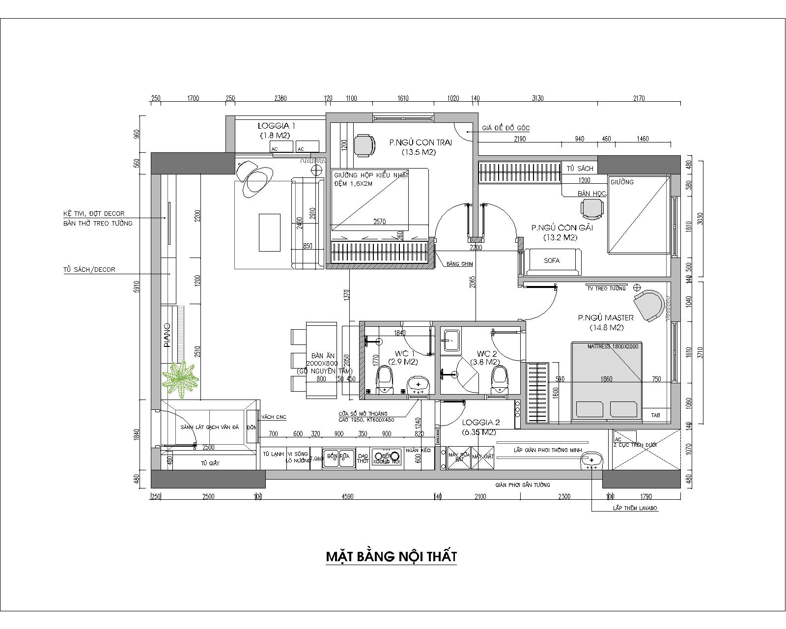 Ngỡ ngàng với diện mạo mới của căn hộ chung cư 100m² ở Ecolifety Tây Hồ sau khi được kiến trúc sư tư vấn cải tạo với chi phí 187 triệu - Ảnh 3.