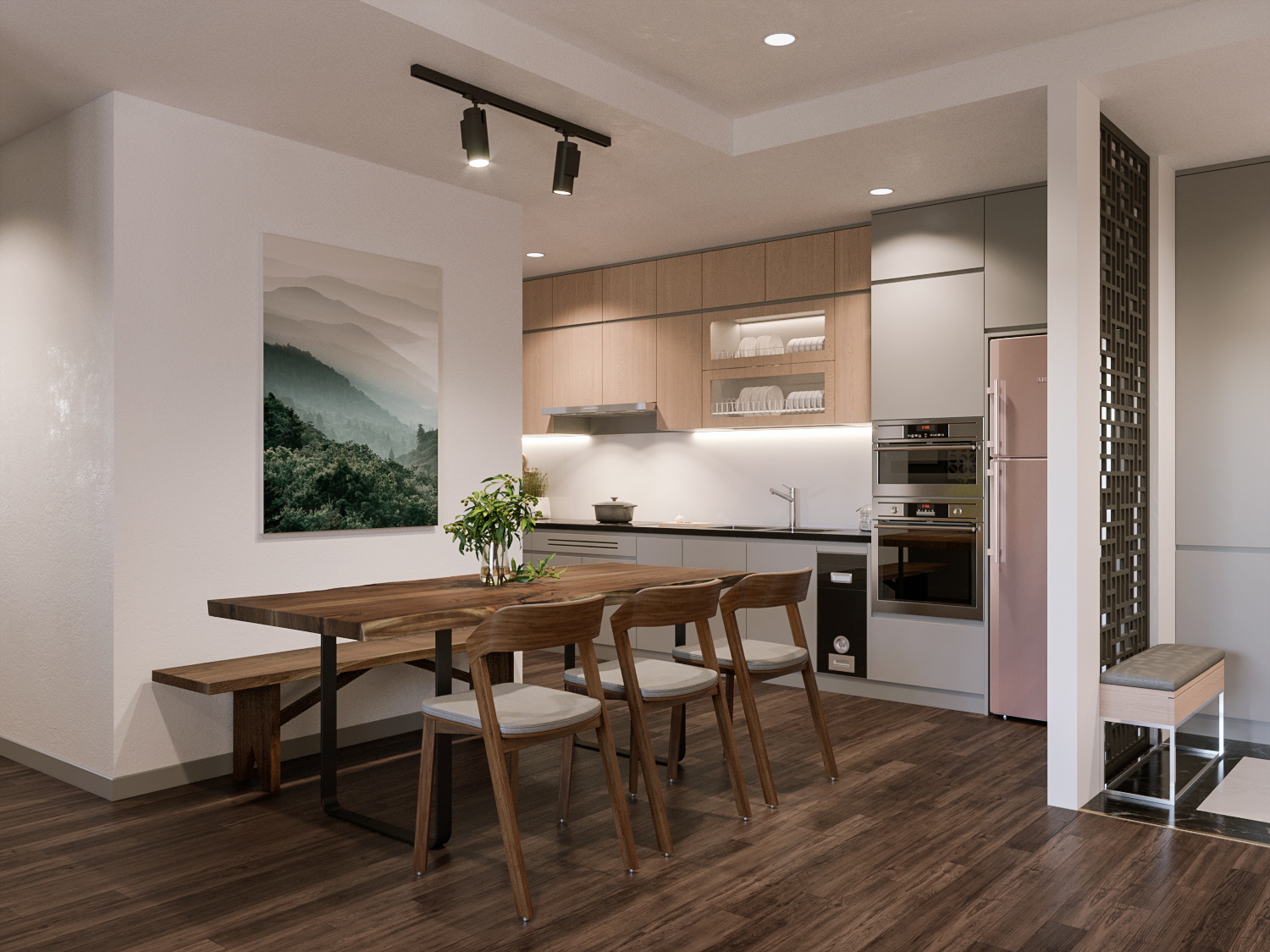 Ngỡ ngàng với diện mạo mới của căn hộ chung cư 100m² ở Ecolifety Tây Hồ sau khi được kiến trúc sư tư vấn cải tạo với chi phí 187 triệu - Ảnh 5.