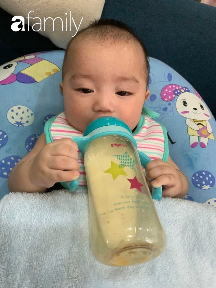 Con uống nhỏ giọt 40ml/ lần bú, mẹ 9x bật mí bí quyết đáng học hỏi để tăng lượng sữa cho con lên 300ml/ lần bú