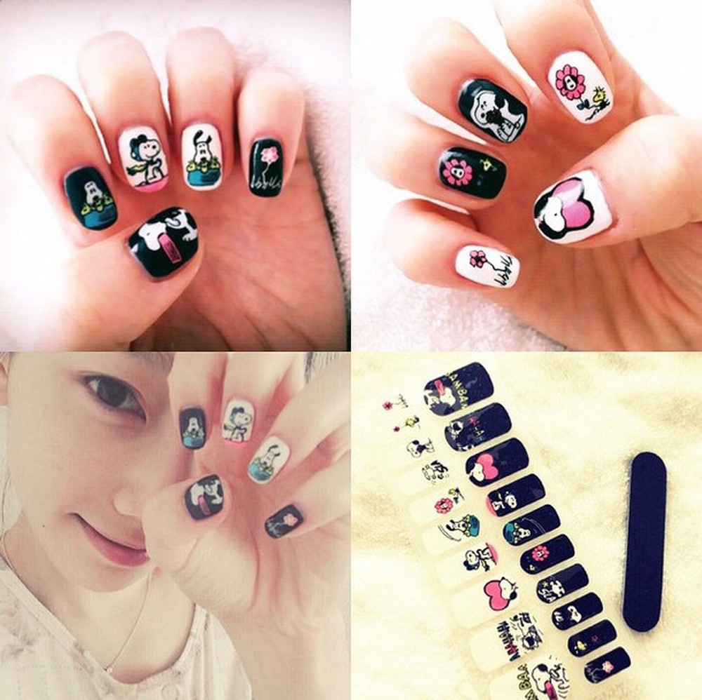 Trông thì cool ngầu mà Taeyeon cũng &quot;bánh bèo&quot; quá thể đáng khi toàn làm nail dễ thương, nhìn mà cưng xỉu - Ảnh 4.