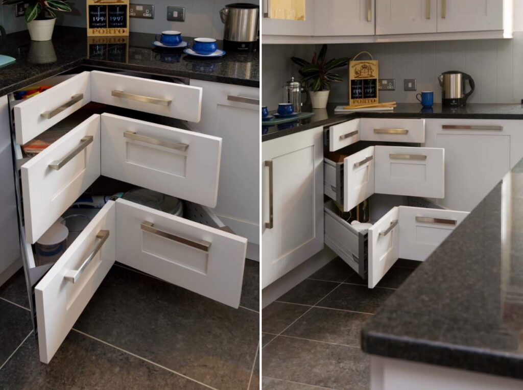 Những ý tưởng thiết kế tủ góc tối ưu hóa không gian bếp của bạn - Ảnh 4.