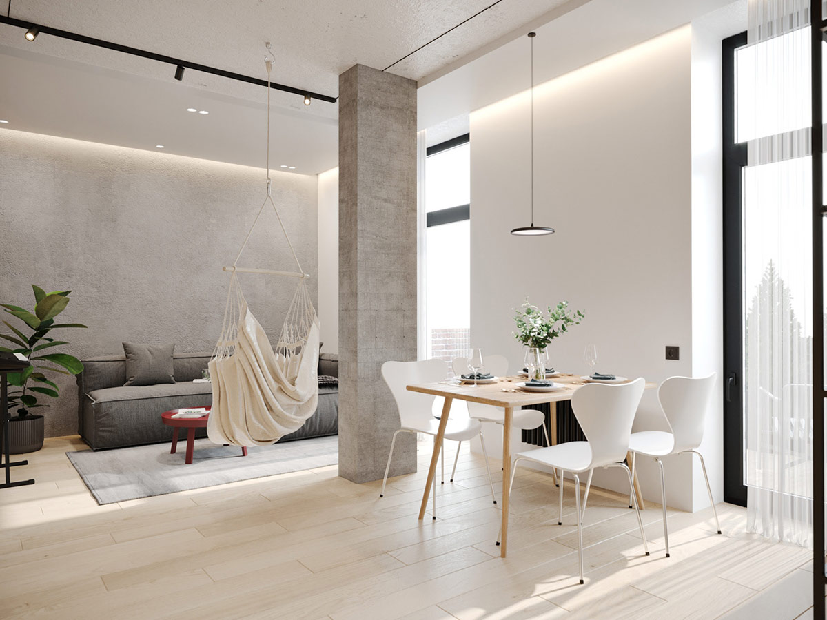 Ngắm không gian nhà nhỏ chưa tới 50m² được dày công thiết kế theo phong cách công nghiệp vừa đơn giản nhưng sang trọng, hiện đại khỏi bàn - Ảnh 5.