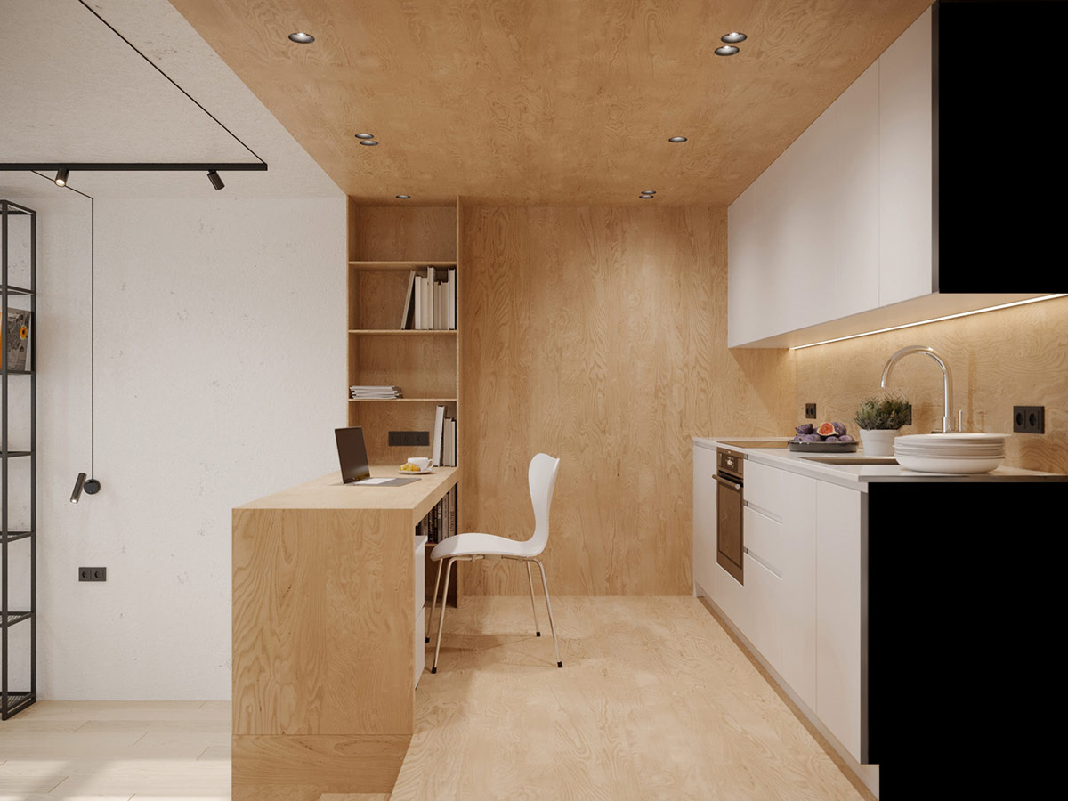 Ngắm không gian nhà nhỏ chưa tới 50m² được dày công thiết kế theo phong cách công nghiệp vừa đơn giản nhưng sang trọng, hiện đại khỏi bàn - Ảnh 9.