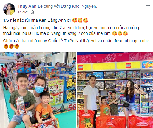 Những kiểu đón 1/6 của các gia đình sao Việt: Nhà nhà đi chơi, riêng Ốc Thanh Vân đưa con đi học - Ảnh 8.