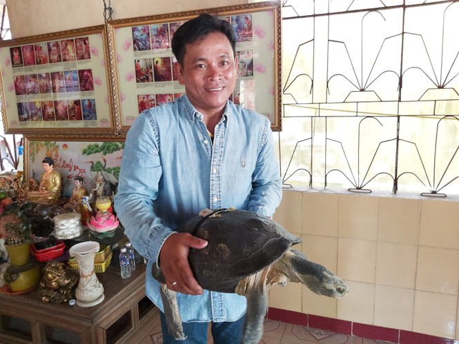 'Kỳ lạ' cụ rùa hơn trăm tuổi ở miền Tây biết... nghe kinh, ăn chay và giữ cửa - Ảnh 6.