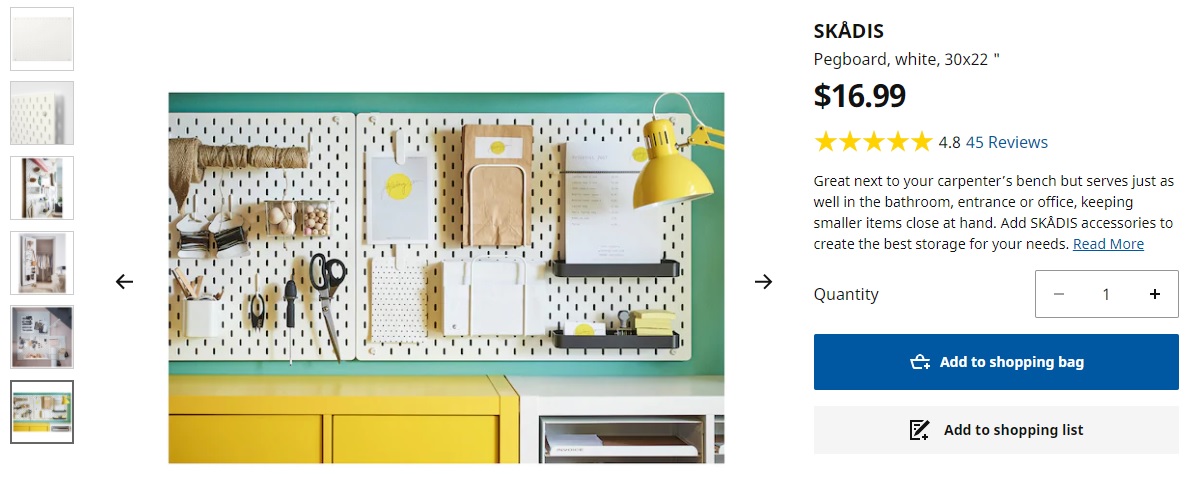 Mê kệ Pegboard của IKEA nhưng đang &quot;cháy túi&quot;, có ngay bản &quot;dupe&quot; dùng thích không kém mà giá rẻ hơn nhiều - Ảnh 2.