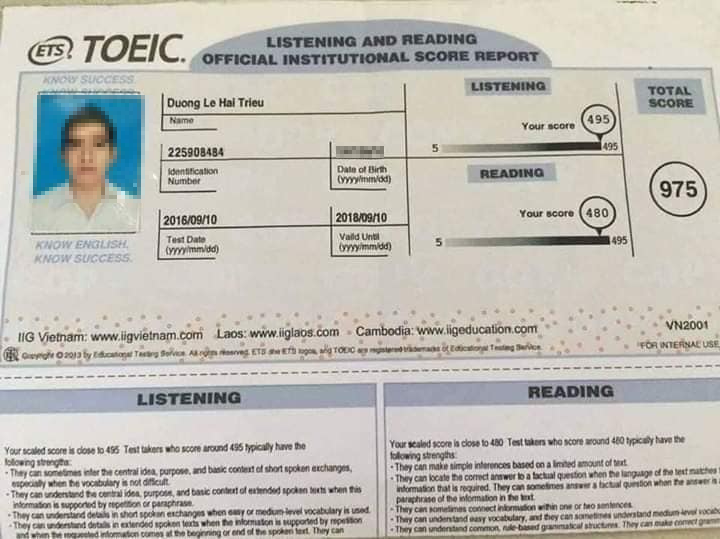 Lợi dụng sự nổi tiếng trên mạng để lừa học viên học TOEIC, IELTS - Ảnh 1.