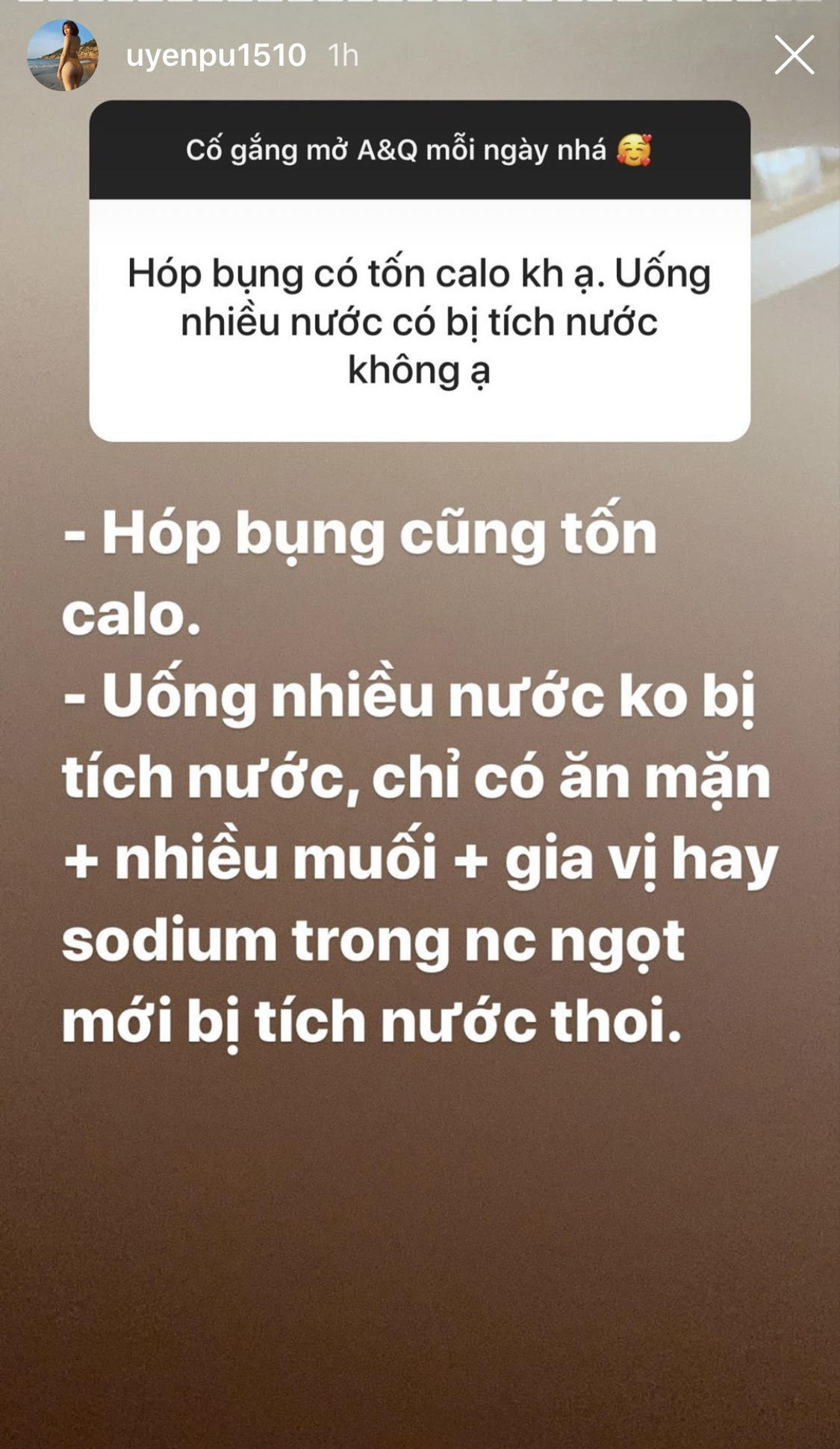 Sau HLV Yến Xuân, Uyên Pu khẳng định hóp bụng cũng giúp bụng nhỏ  - Ảnh 2.