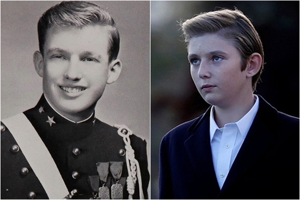Một loạt khoảnh khắc cho thấy Barron Trump giống cha như 2 giọt nước, thừa hưởng nhan sắc cực phẩm thời trẻ của Tổng thống Mỹ - Ảnh 3.
