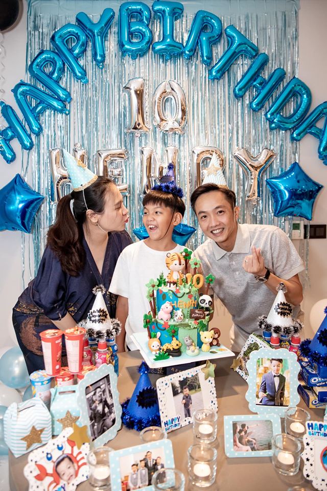 Cường Đô La tổ chức tiệc mừng sinh nhật bé Subeo lên 10, nhưng thân hình tăng cân thấy rõ của Đàm Thu Trang mới gây chú ý - Ảnh 2.