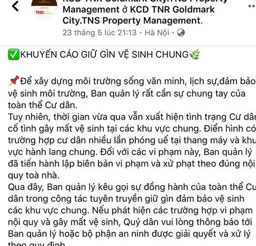 Hà Nội: Phẫn nộ cảnh phóng uế ra thang máy, vô ý thức trên ghế sofa ở chung cư cao cấp - Ảnh 1.