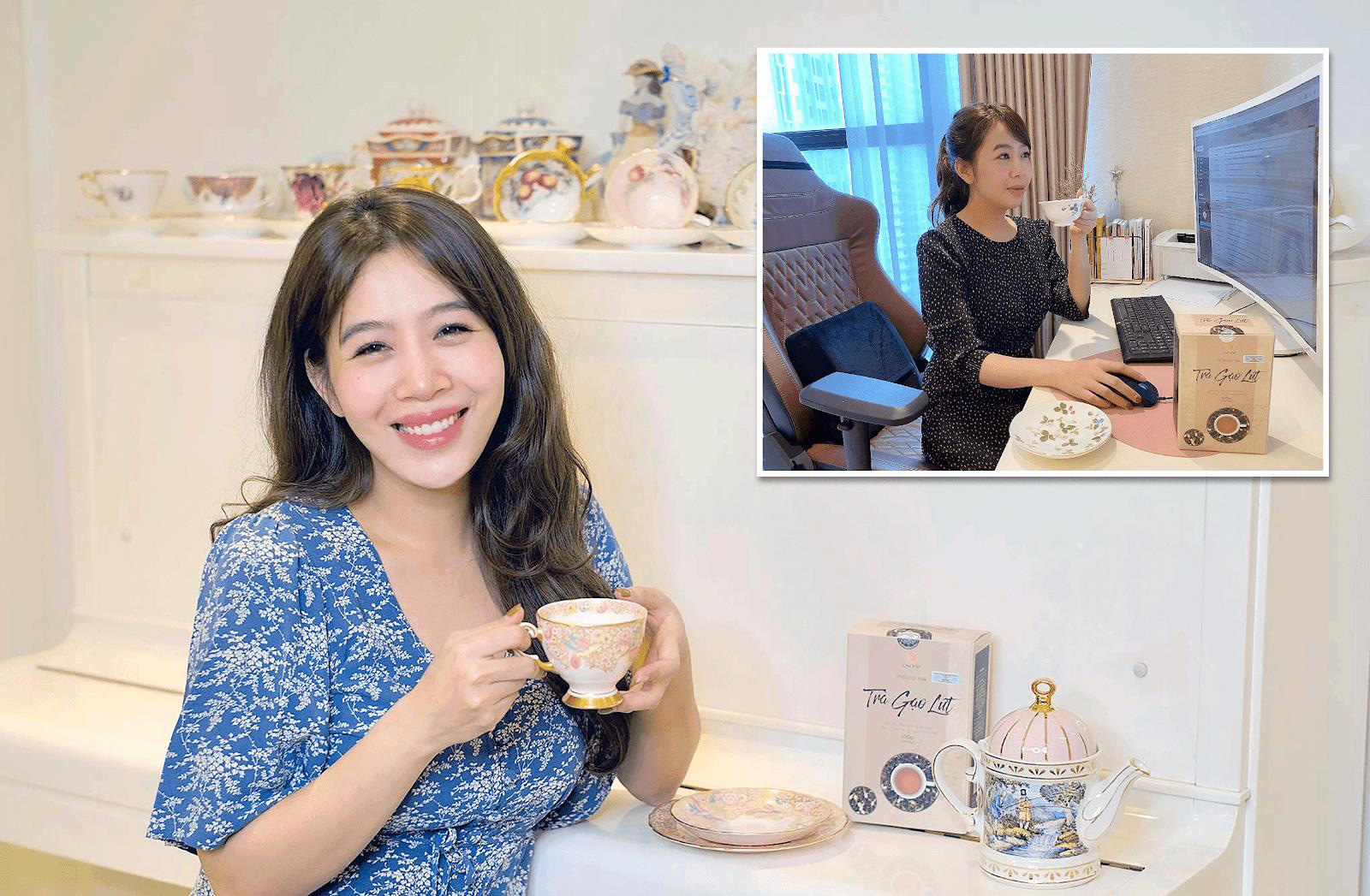 Tr&agrave; gạo lứt Qu&ecirc; Việt vừa ra mắt đ&atilde; g&acirc;y sốt - Ảnh 4.