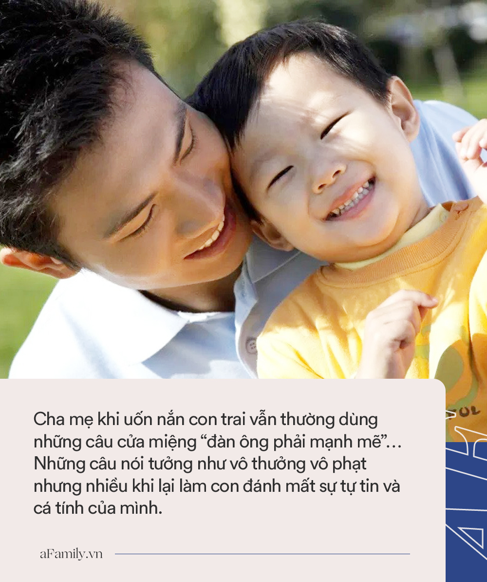 Cha mẹ ngừng ngay câu cửa miệng “đàn ông phải thế” với con trai nếu không muốn tương lai con bị cản trở - Ảnh 1. Cha mẹ ngừng ngay câu cửa miệng “đàn ông phải thế” với con trai nếu không muốn tương lai con bị cản trở - Ảnh 1.