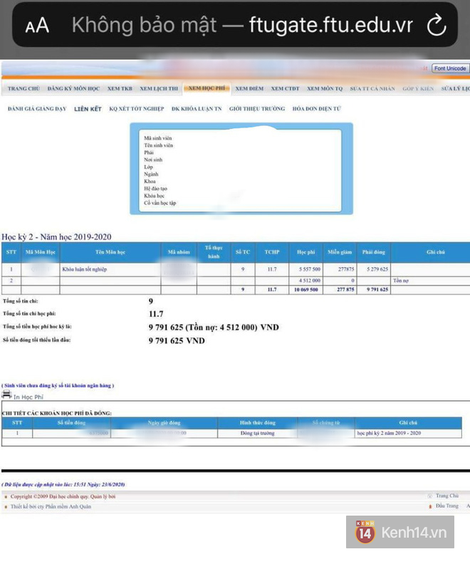 Nhiều SV Đại học Ngoại thương kêu trời vì đóng học phí rồi nhưng vẫn bị nhà trường báo nợ - Ảnh 2.