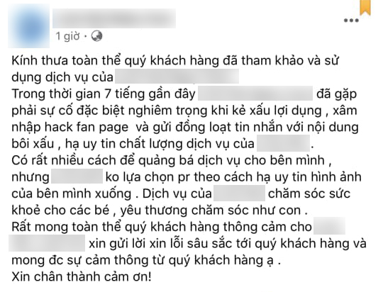 Tư vấn khách sử dụng dịch vụ không được, một trung tâm chăm sóc trẻ nhỏ ở Hà Nội nguyền rủa em bé bị dị tật, thiểu não - Ảnh 2.