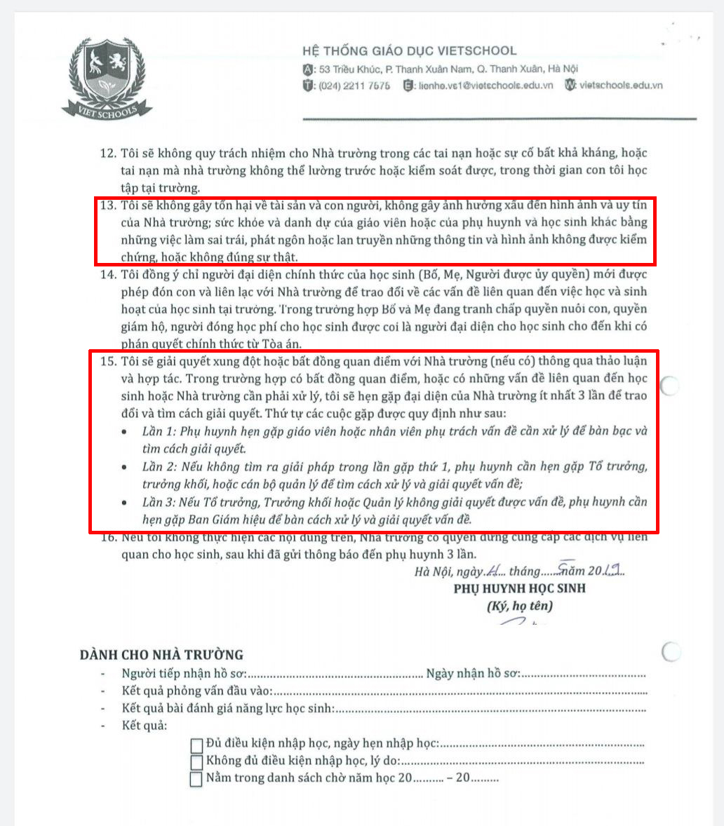 Vụ phụ huynh ở Hà Nội phản đối chính sách học phí bị trường gửi email &quot;cảnh cáo&quot;: Nhà trường chính thức lên tiếng - Ảnh 4.