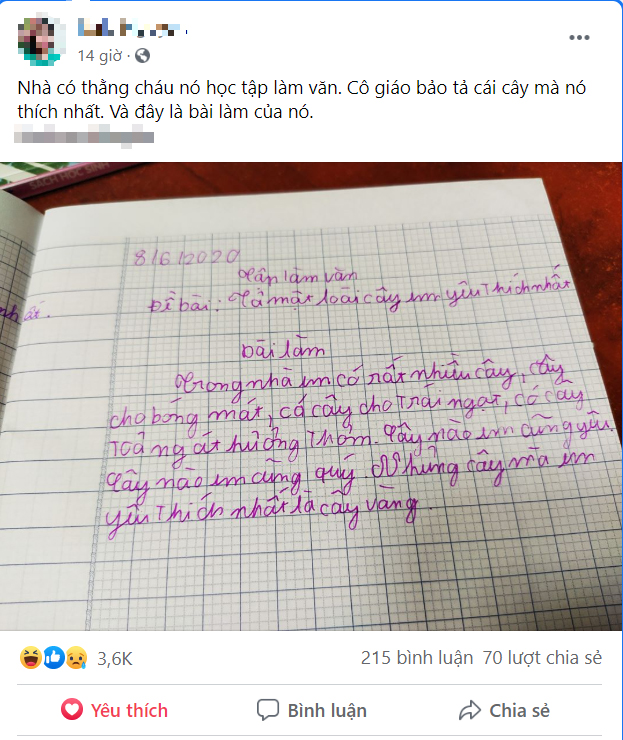 Làm văn nhưng không quên &quot;đam mê kinh tế&quot;, cậu học sinh tiểu học khiến cộng đồng mạng phục lăn vì pha bẻ lái quá sức ấn tượng của mình - Ảnh 1.