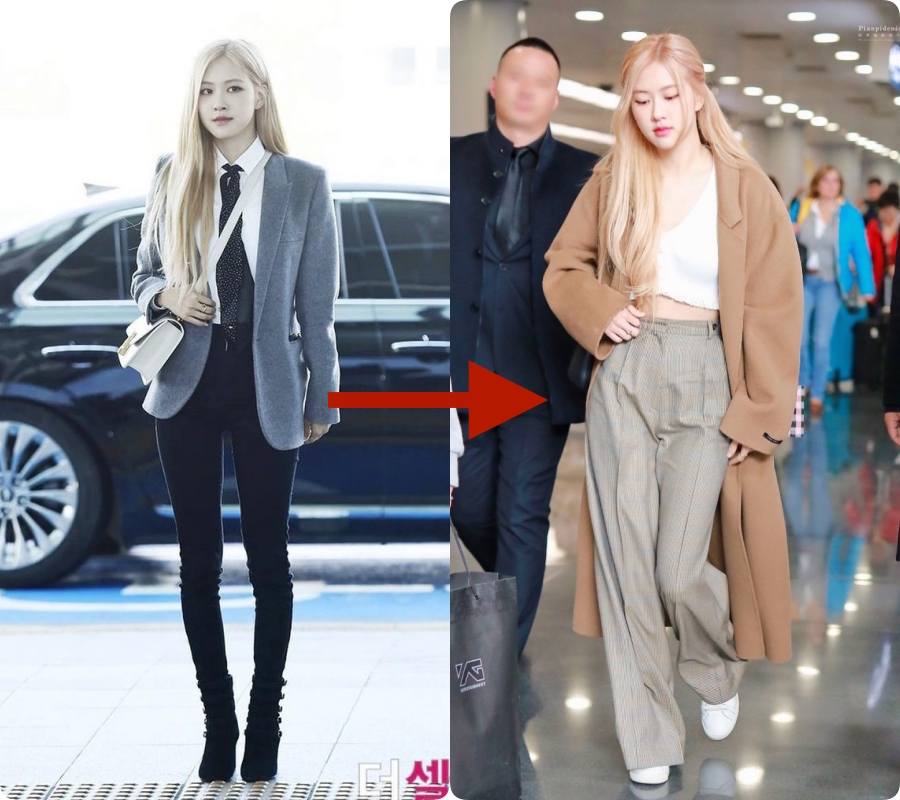Đây chính là cách mà Rosé (Black Pink) giấu đi đôi chân vòng kiềng - Ảnh 2. Đây chính là cách mà Rosé (Black Pink) giấu đi đôi chân vòng kiềng - Ảnh 2.